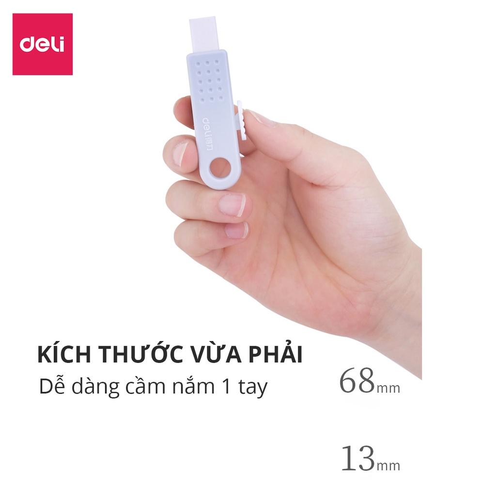 Gôm Tẩy Dạng Kéo Không Bụi Bẩn Deli - Không Dính Tay Tiện Dụng Phù Hợp Học Sinh Văn Phòng - Màu Ngẫu Nhiên - 71085