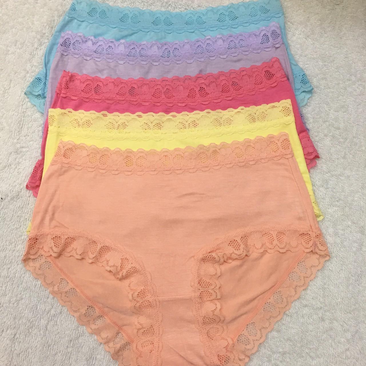 Combo 5 quần lót cotton viền ren 2107 siêu đẹp
