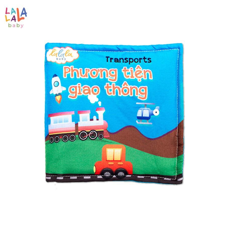 Combo 2 cuốn sách vải , kích thích đa giác quan, kích thước 15x15cm 12 trang