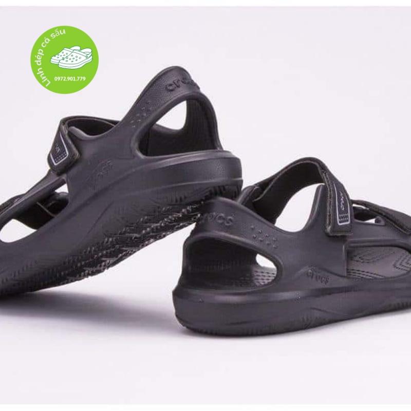 Sandal quai dán trẻ em cross Swifwater màu đen hàng xịn, full box