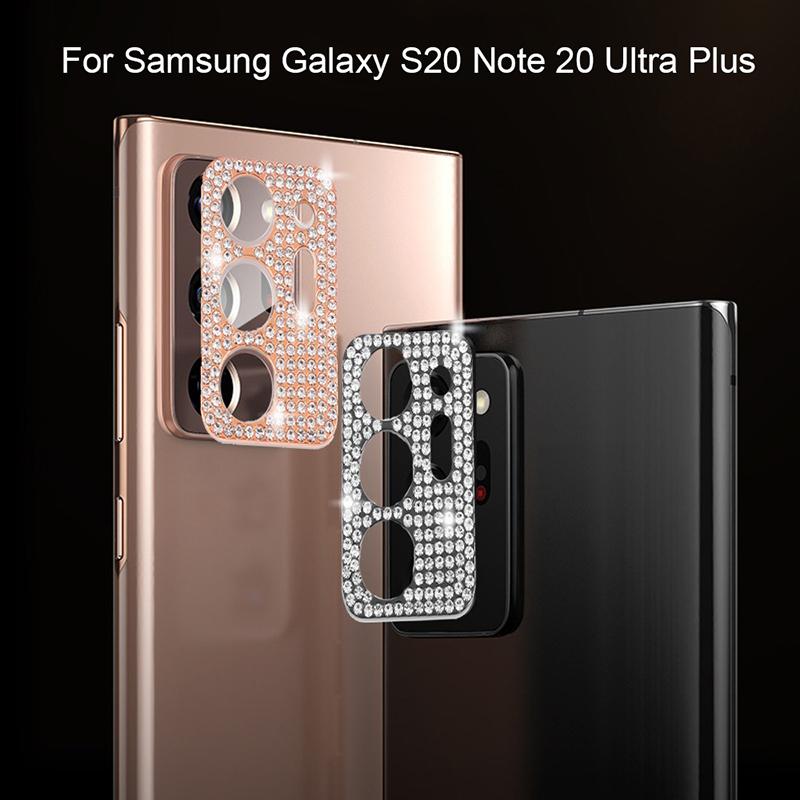 Ốp kính cường lực chất lượng cao bảo vệ camera cho điện thoại Samsung S21 Ultra/S20 Note 20 Ultra Plus CaseBling diamond camera lens protector