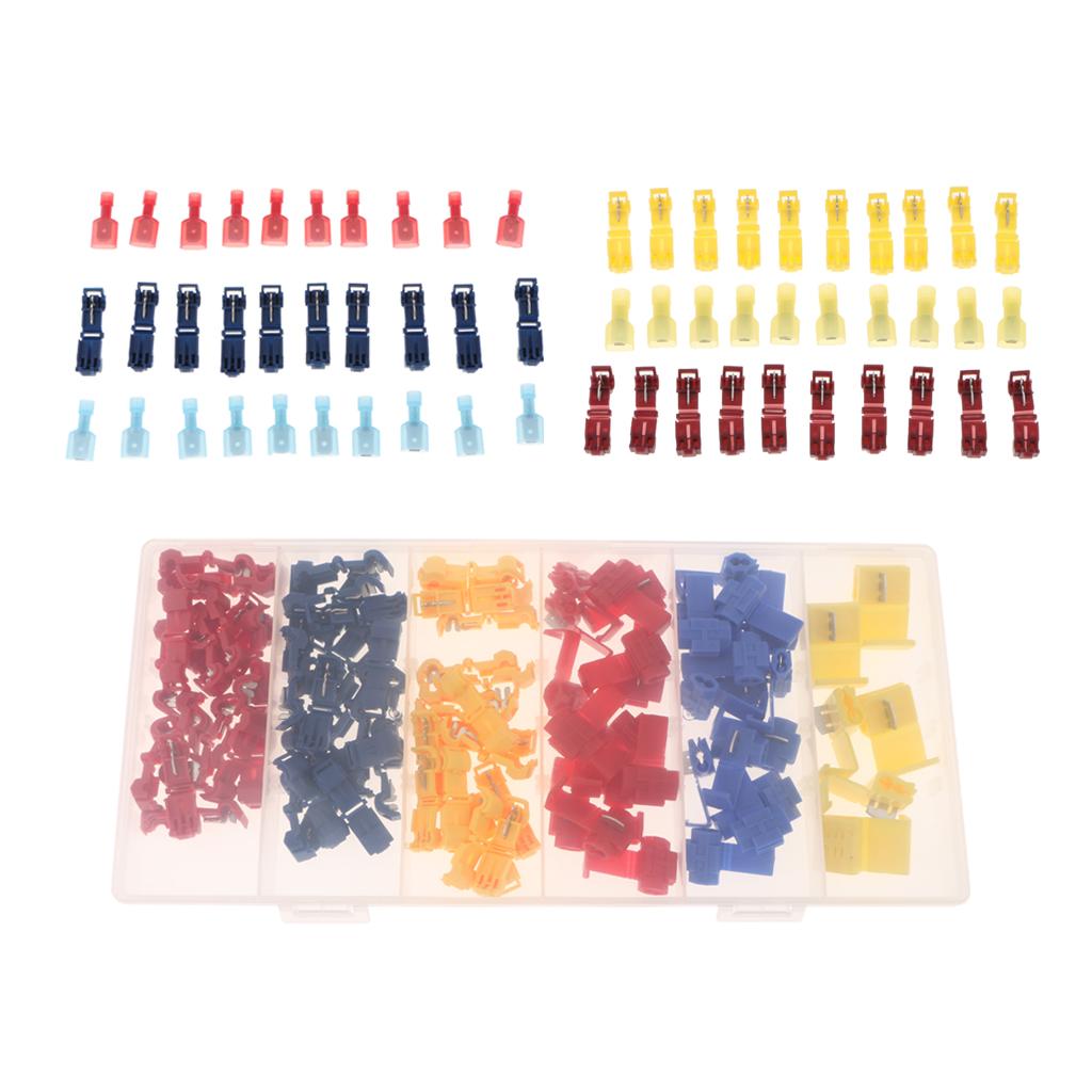 96Pieces Quick Wiring Electrical Insulated Terminals Connector Kit