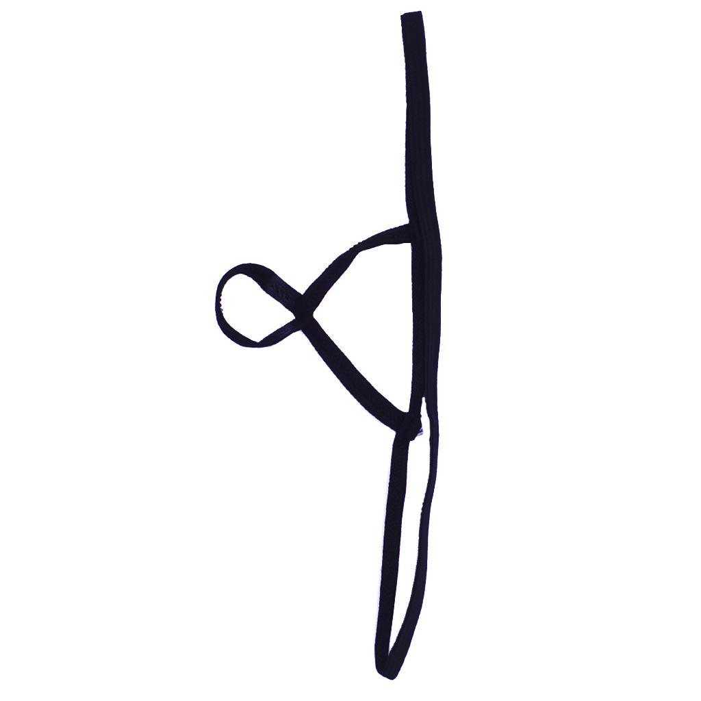 6xSexy Men Black G String C-string T Back Thong Underwear Bikini Briefs