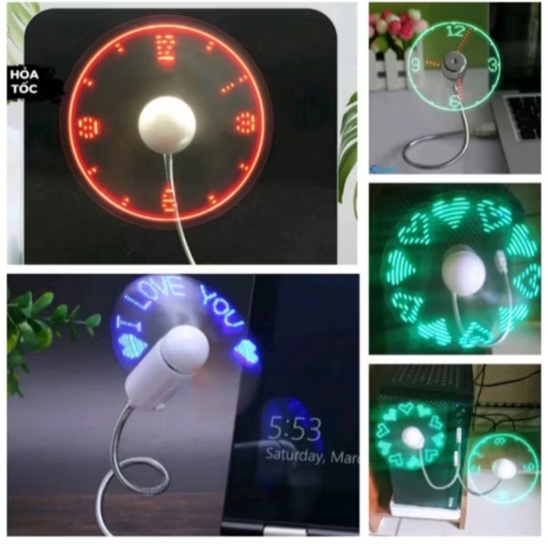 QUẠT ĐÈN LED TRANG TRÍ HIỆU ỨNG MÀU SẮC CỰC ĐẸP