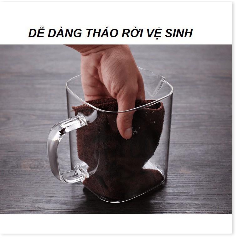 Bình pha trà thỏi lọc Borosilicate phong cách Nhật Bản cao cấp