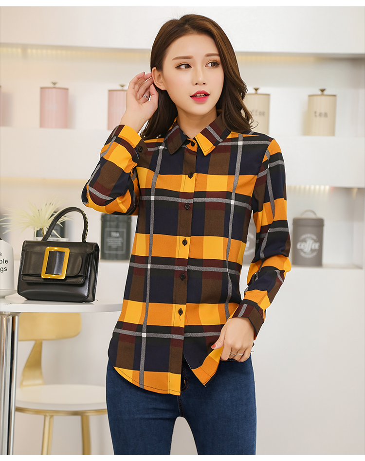 Áo sơ mi nữ công sở dài tay, phối màu nhã nhặn Sm53