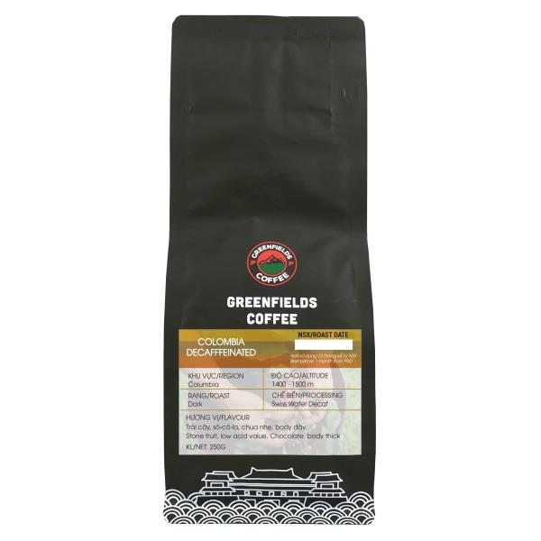 Cà phê Columbia Tumbaga Sugarcane Decaf - Cà phê &quot;không caffein&quot; 250g