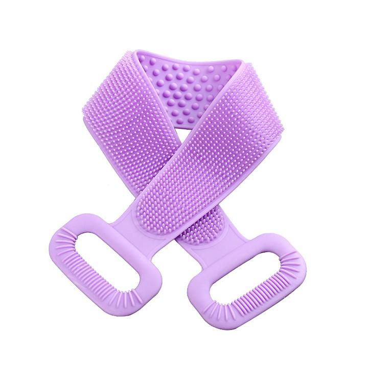 Đai Tắm Silicon 2 Mặt Đa Năng| Đai Chà Lưng Tiện Ích - Siêu Bền Đẹp