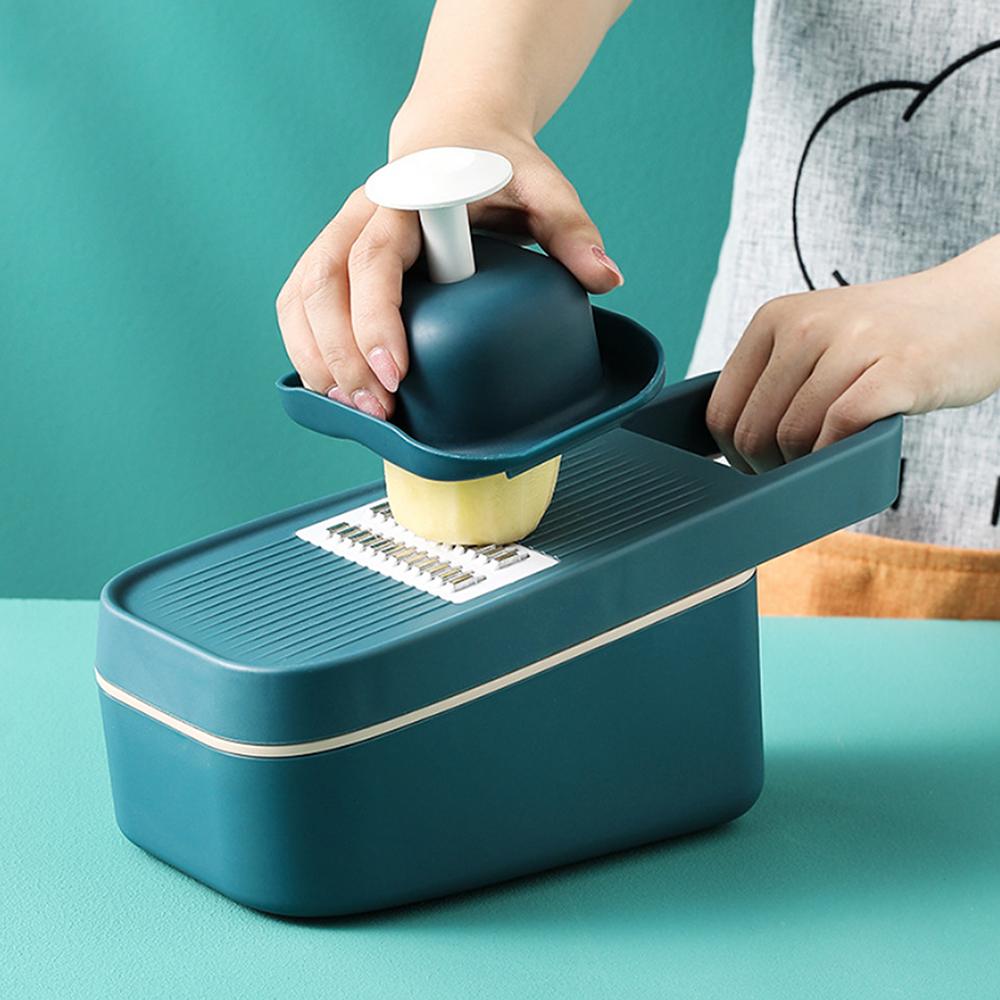Máy cắt rau củ đa chức năng 3 trong 1 có rãnh thoát nước & lưu trữ, có nắp bảo vệ