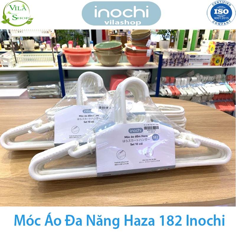 Móc Treo Quần Áo, Móc Quần Áo Đa Năng Hara 182, Bộ Sưu Tập Móc Quần Áo Người Lớn Nhựa Cao Cấp Inochi