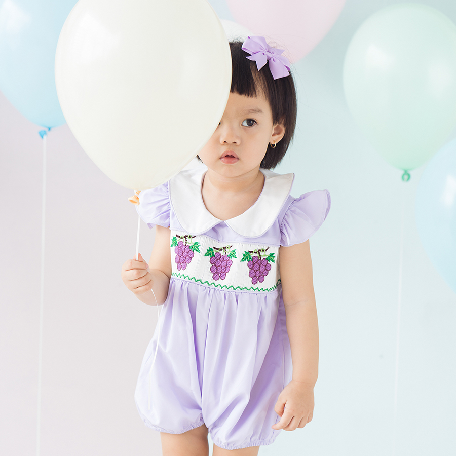 Bộ áo liền quần Grape Romper Chaiko House GR02