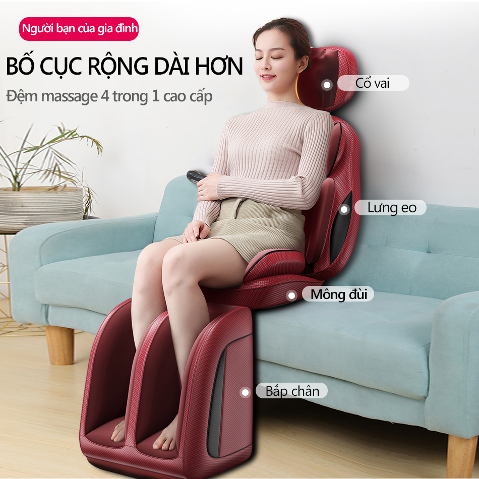 Ghế massage toàn thân Ghế đệm massage toàn thân rung đa năng