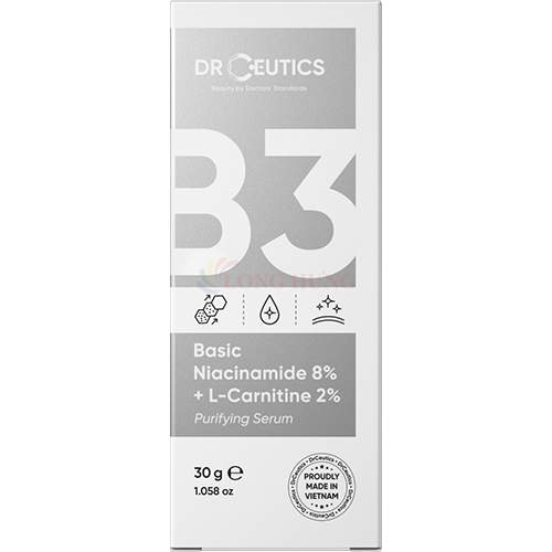Tinh chất dưỡng da DrCeutics Niacinamide 8% + L-Carnitine 2% (30g/40g)- Hàng chính hãng