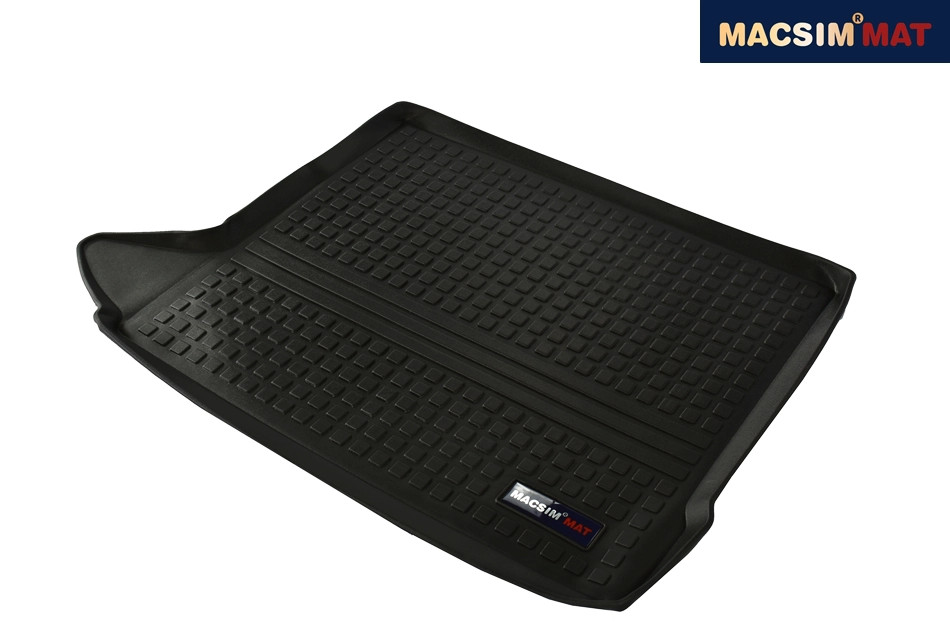 Thảm lót cốp xe ô tô Audi Q3 2012-2018 nhãn hiệu Macsim chất liệu TPV cao cấp màu đen