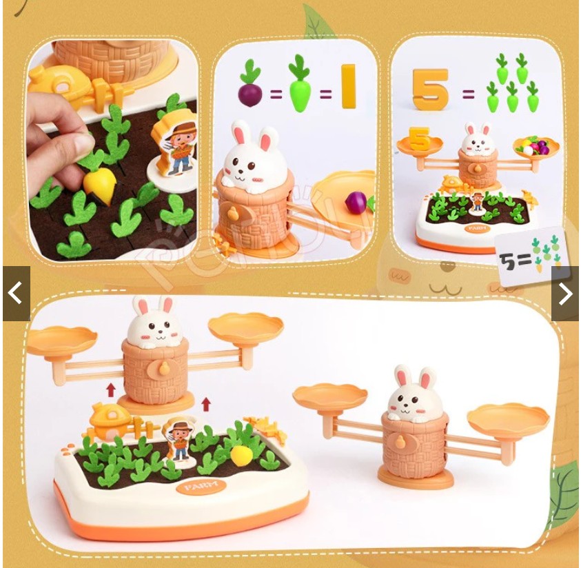 Bộ Cân Bằng Toán Học Hình Thỏ