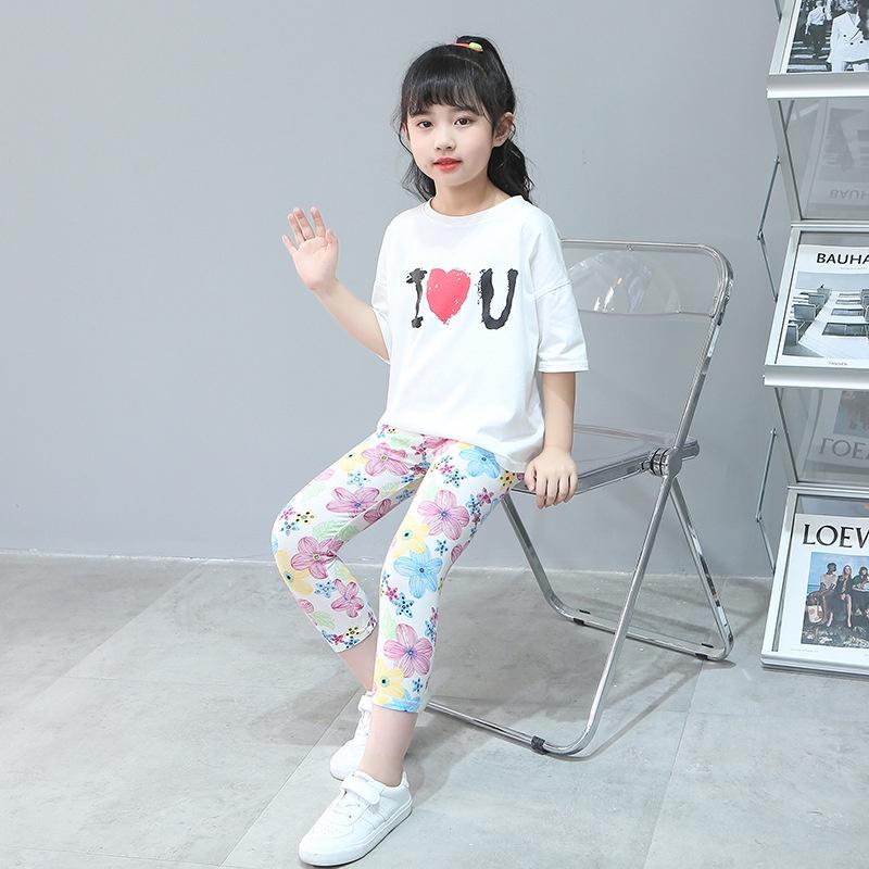 QT1 Size100-150 Quần legging bé gái Thời trang trẻ Em hàng quảng châu