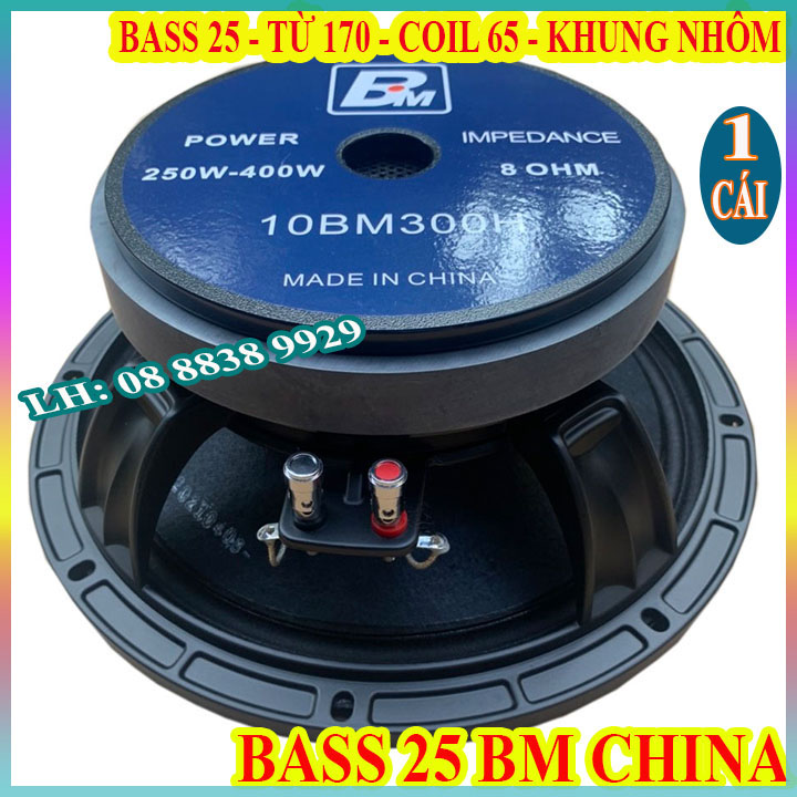 CỦ BASS 25 BM CHINA COIL 65MM TỪ 170 NHẬP KHẨU HÀNG CHÍNH HÃNG - GIÁ 1 CHIẾC