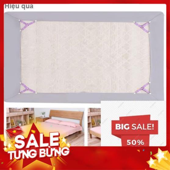 COMBO 4 DÂY kẹp ga giường - kẹp drap giường nệm giữ cố định chống xê dịch tụt góc