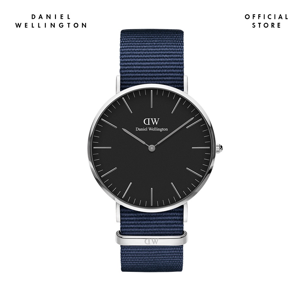 Combo Gift Nam Daniel Wellington Đồng hồ Classic Bayswater DW00100278 + Dây vải nato đồng hồ Classic DW00200019