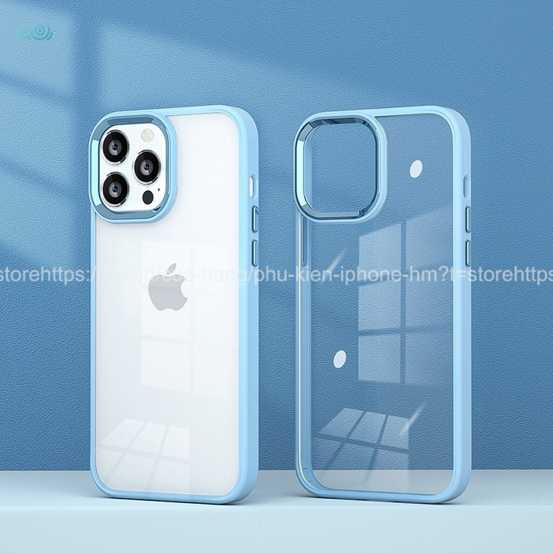 Ốp lưng VIỀN VUÔNG trong suốt VÒNG CAMERA NỔI BẬT chống ố vàng dành cho iphone 6/6plus/6s/6splus/7/7plus/8/8plus/x/xr/xs/11/12/13/pro/max/plus/promax