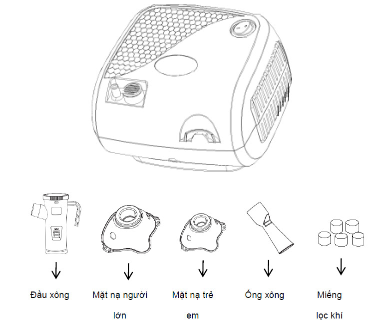 Máy xông mũi họng Biohealth NEB Easy 