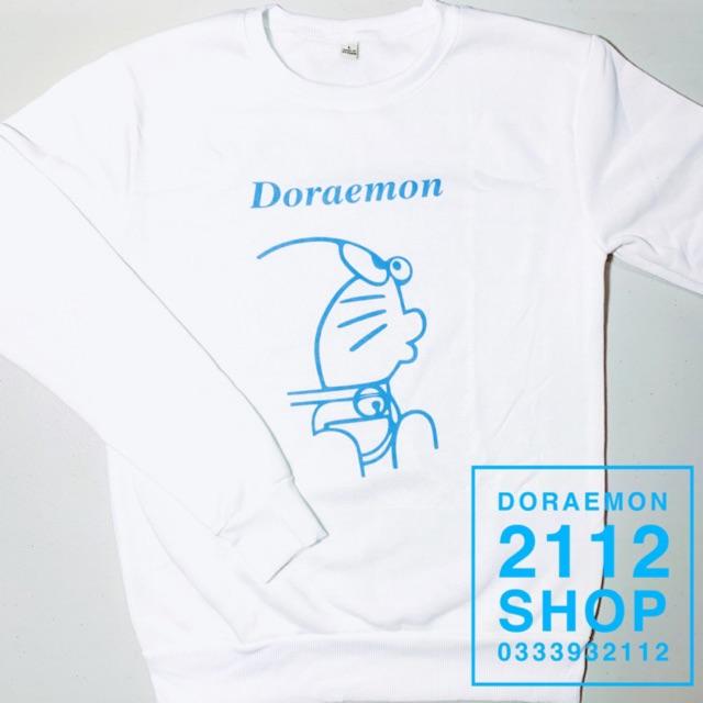 Áo sweater nam nữ Doraemon vải siêu mịn
