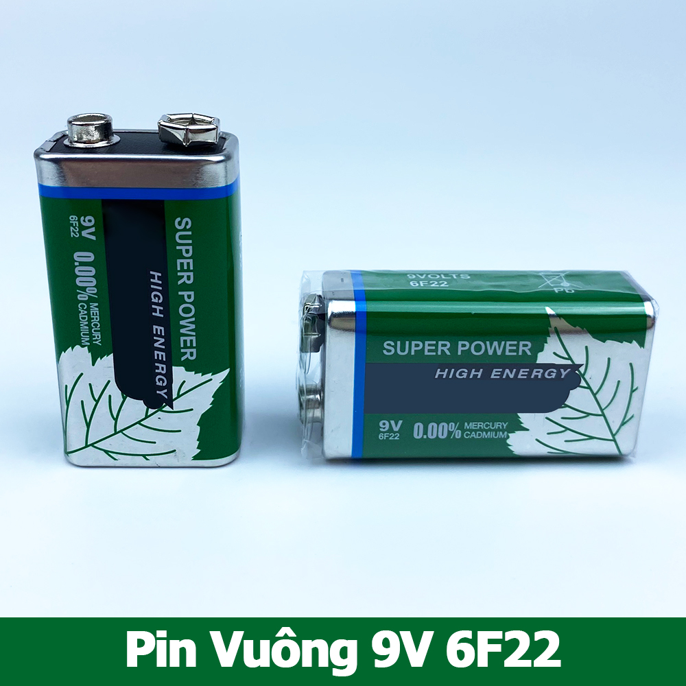 Pin vuông 9V 6F22