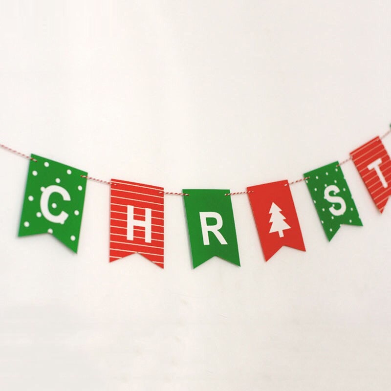 Dây Cờ Treo Chữ " Merry Christmas " Dùng Trang Trí Lễ Giáng Sinh Noel