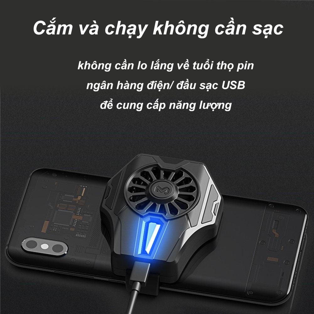 Quạt Tản Nhiệt Điện Thoại Memo DL-01 Làm Mát Giảm Nhiệt Di Động, Nhỏ Gọn Tiện Lợi Sò Lạnh Chơi Game Thoải Mái