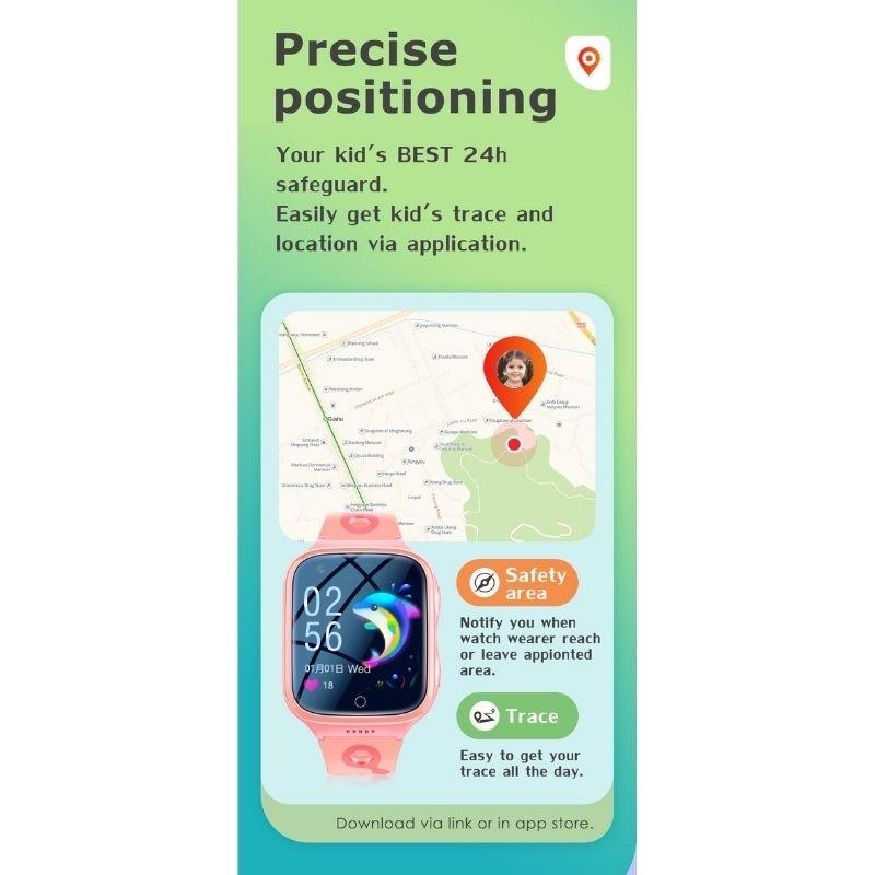 Đồng Hồ Thông Minh Cho Bé 4G CLEVER HIPPO TOY CLEVERKID