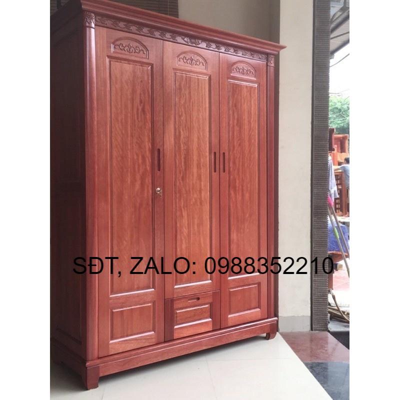 Tủ quần áo gỗ xoan đào