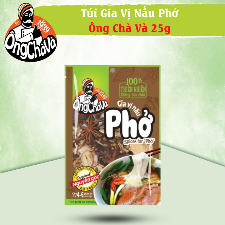 Gia vị Phở Ông Chà Và - Túi 25gr (tặng kèm túi lọc)