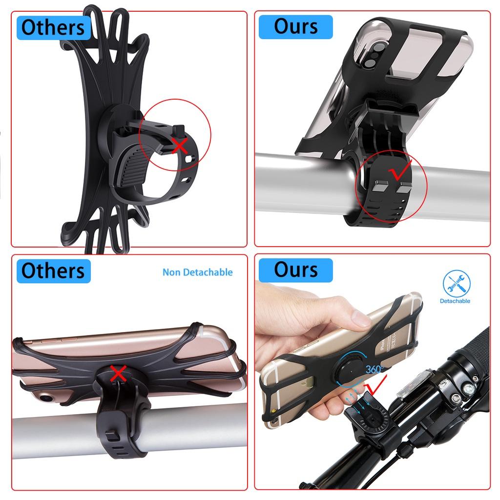 Giá Đỡ Điện Thoại Gắn Tay Lái Xe Đạp/Xe Máy Thông Dụng
