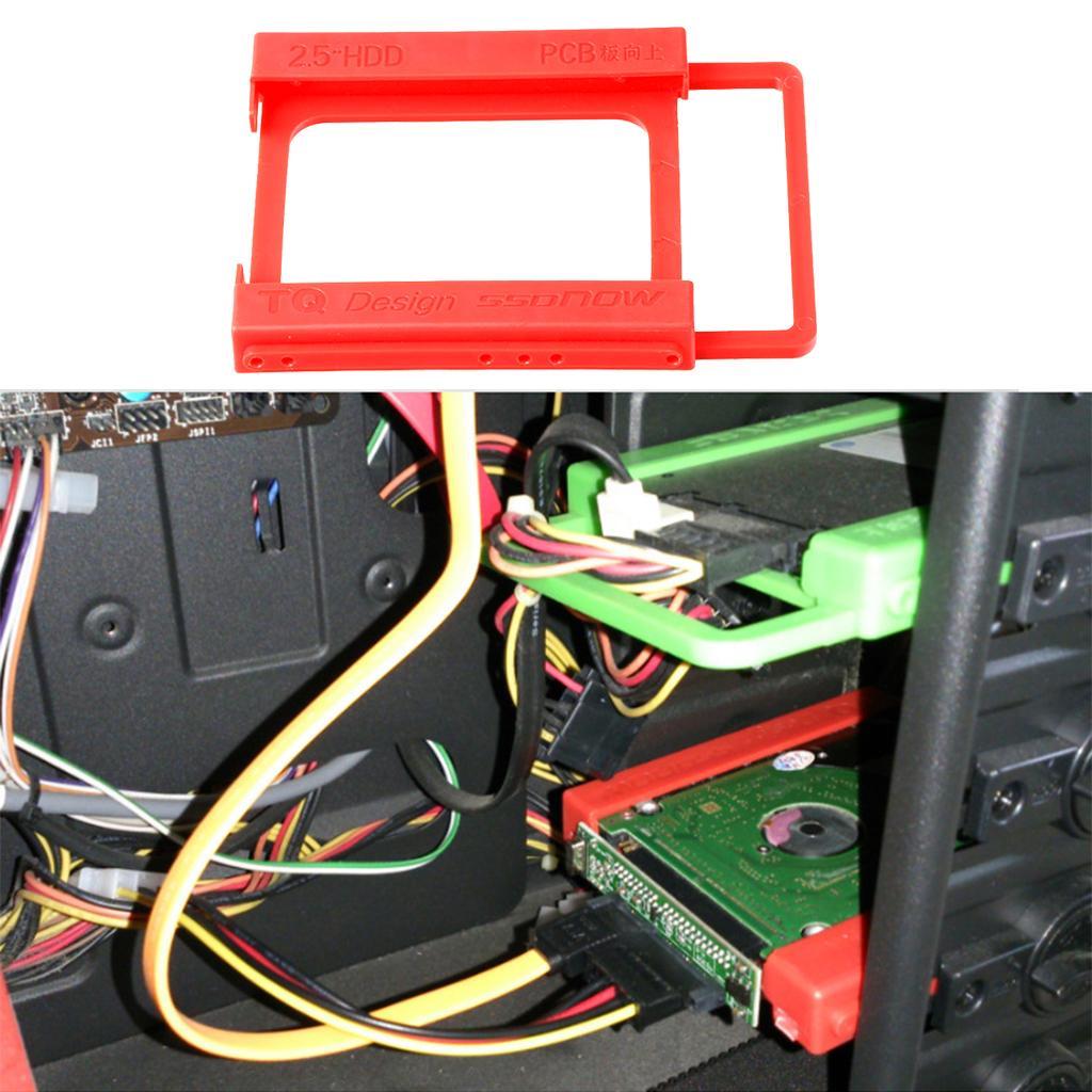 2x 2.5" to 3.5" SSD HDD Hard Disk Drive Bays Holder Mounting Bracket Adapter