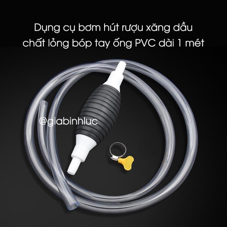 Dụng Cụ Bơm Hút  Xăng Dầu Chất Lỏng Bóp Tay Ống Hút Xăng Dầu Chất Lỏng Bóp Tay Mẫu Mới