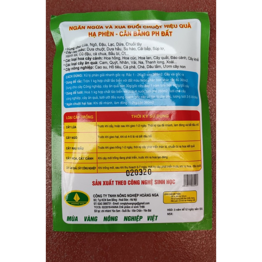 Chế phẩm vi sinh chuyên xua đuổi chuột bổ sung Trichoderma nấm đối kháng, cân bằng PH đất