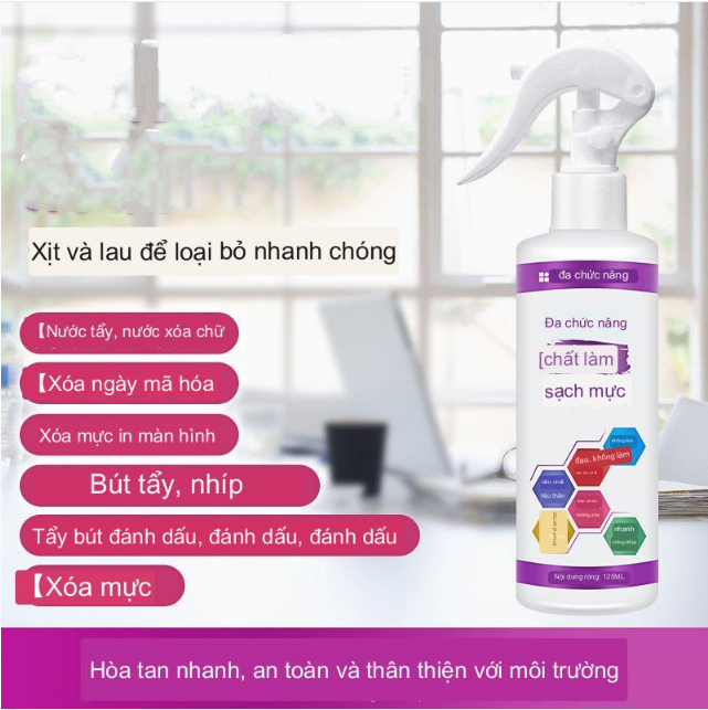 Chai Xịt Dung Dịch Tẩy Xoá Logo, Xóa Date, Xóa Mực In Thương Hiệu