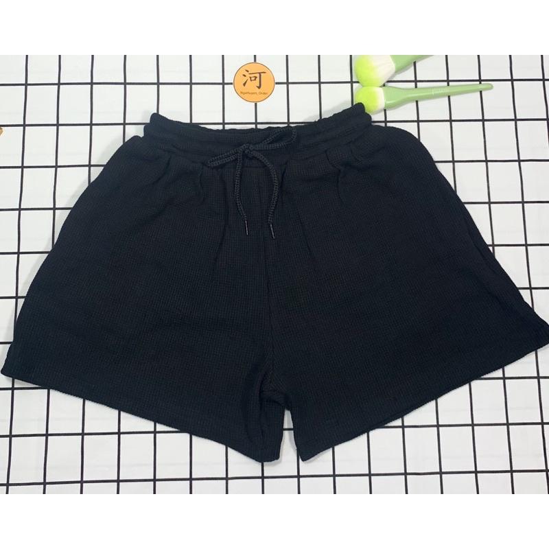 Quần short nữ thể thao tổ ong unisex chuẩn Hàn
