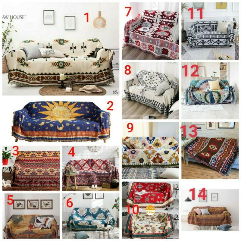 Thảm vintage , thảm trải sofa , thảm thổ cẩm