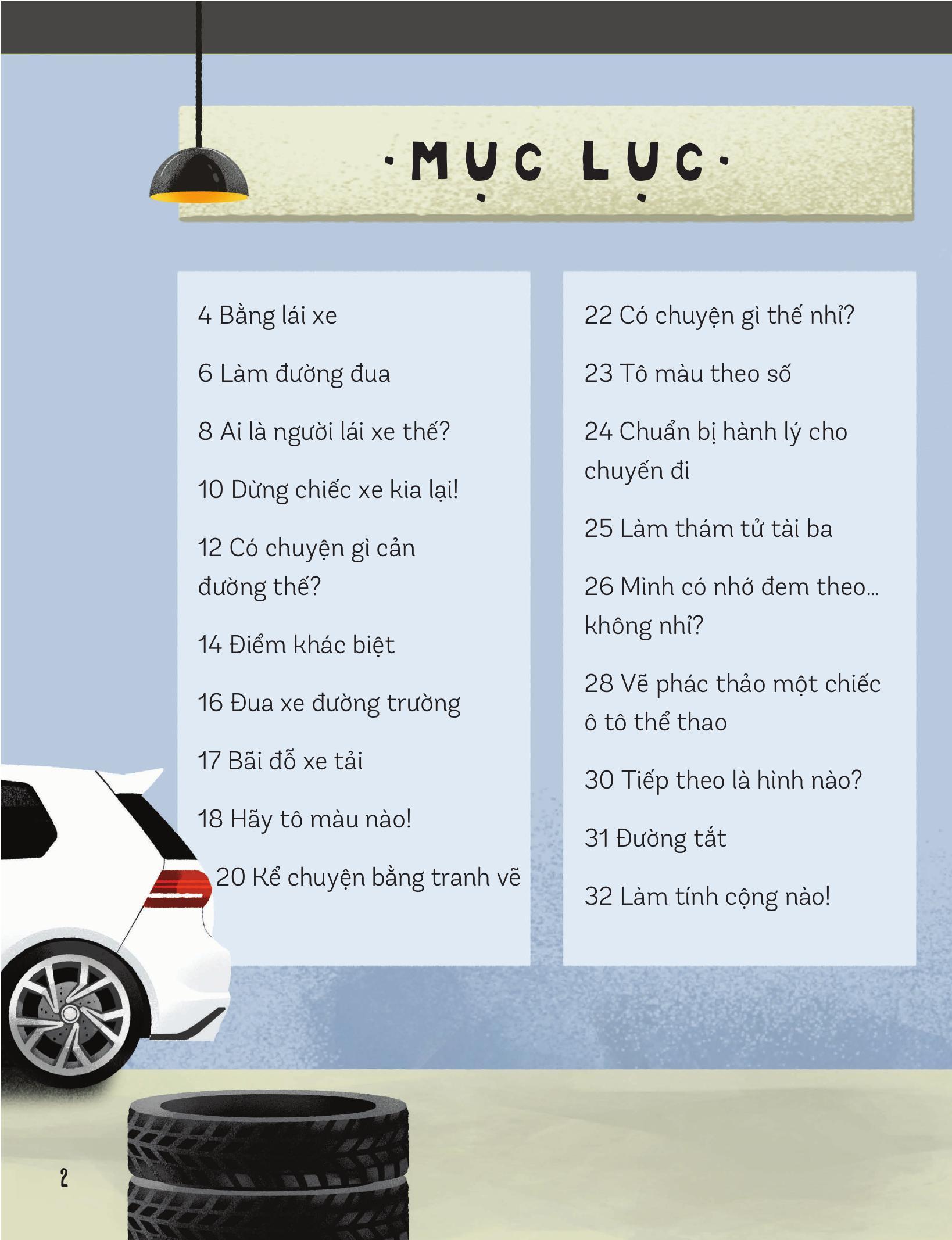 Sách - 30++ Hoạt Động Viết, Vẽ, Tô Màu, Giải Đố... Theo Chủ Đề - Trò Chơi Cho Trẻ - Trên Ô Tô