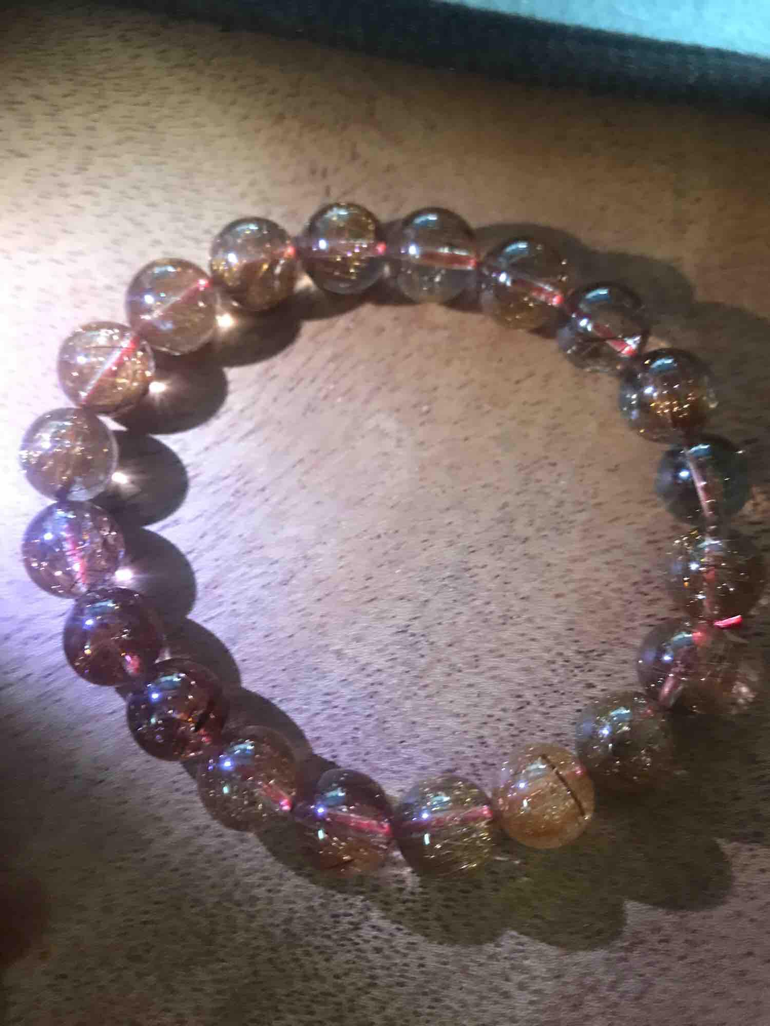 VÒNG TÓC ĐỎ THẠCH ANH ĐẸP SIZE 9mm MÀU NÂU NÂU CHUẨN NỮ MỆNH THỔ ĐÁ THIÊN NHIÊN