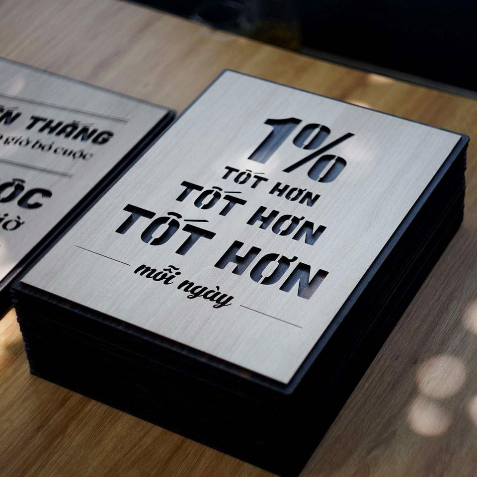 Tranh động lực TBIG083 - 1% tốt hơn, tốt hơn, tốt hơn mỗi ngày