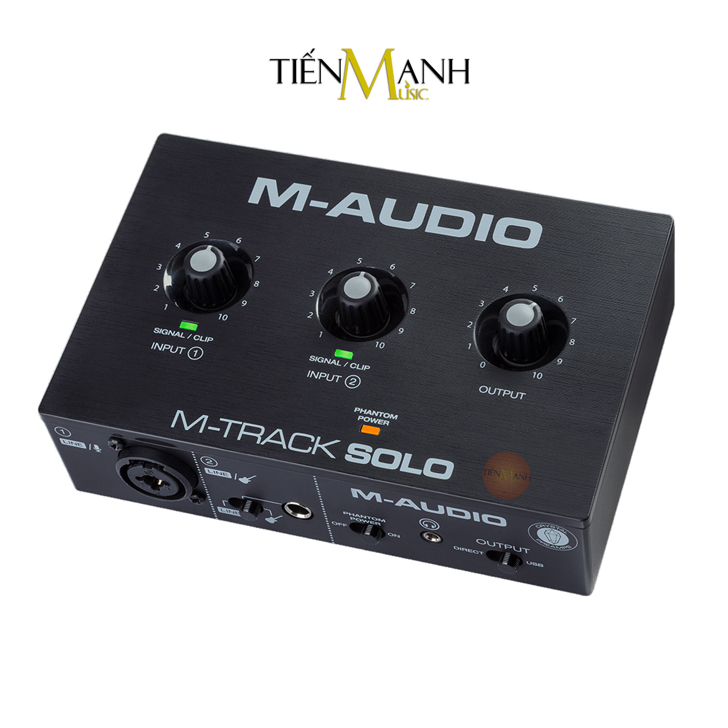 Soundcard M-audio M-Track Solo Bộ Thu Âm, Livestream MAudio MTrack Audio Sound Card M Track Hàng Chính Hãng - Kèm Móng Gẩy DreamMaker