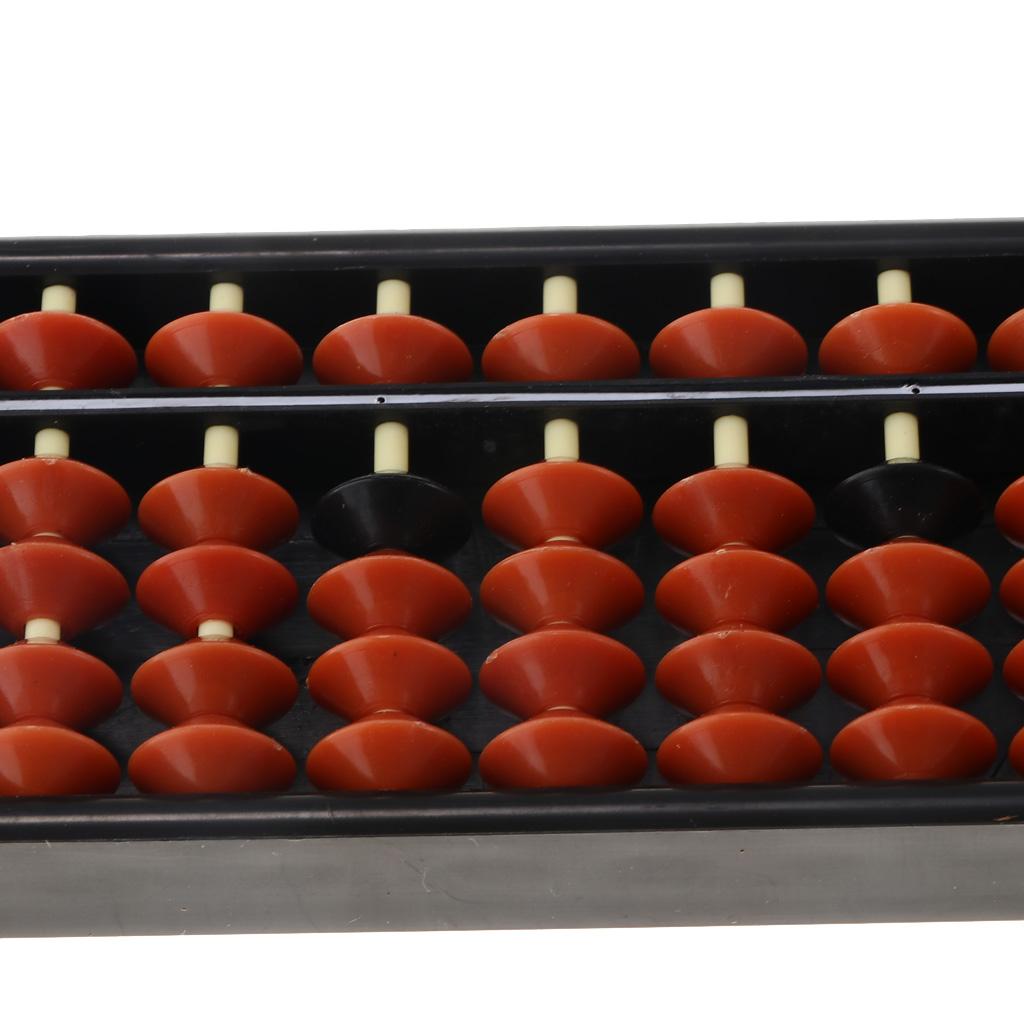 Mini Plastic Math Abacus Arithmetic Soroban Course Calculating Tool 15 Digits