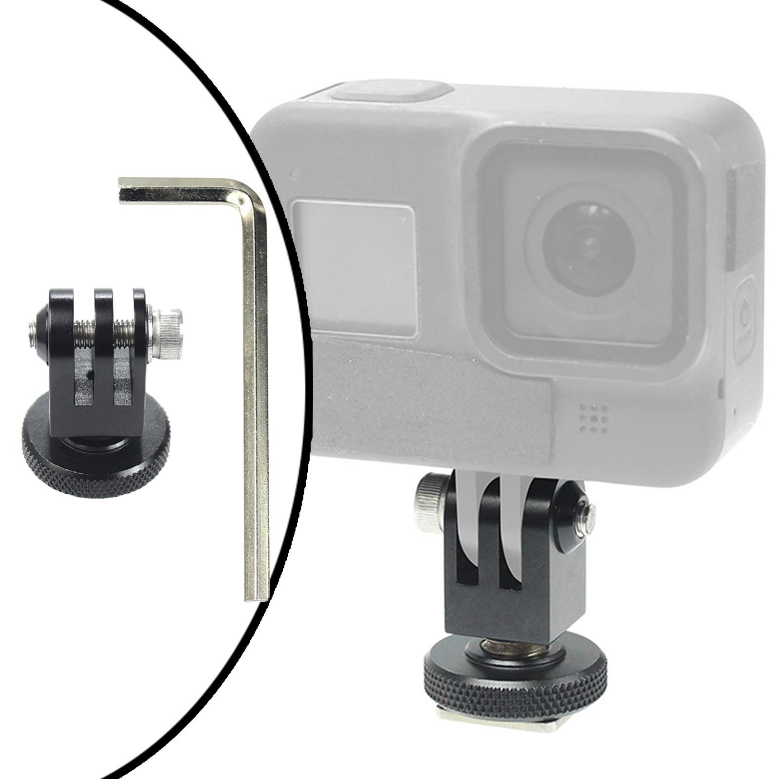Quick Release Cold Shoe Mount Adapter for 6 5 Camera Black