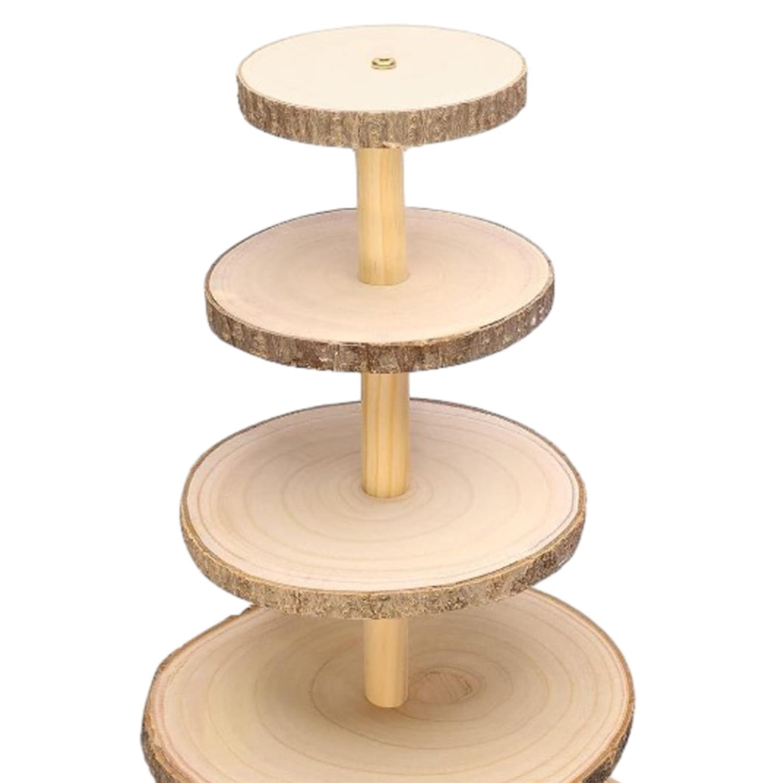 Wood Cupcake Stand Holder Party Home Dessert Display Stand
