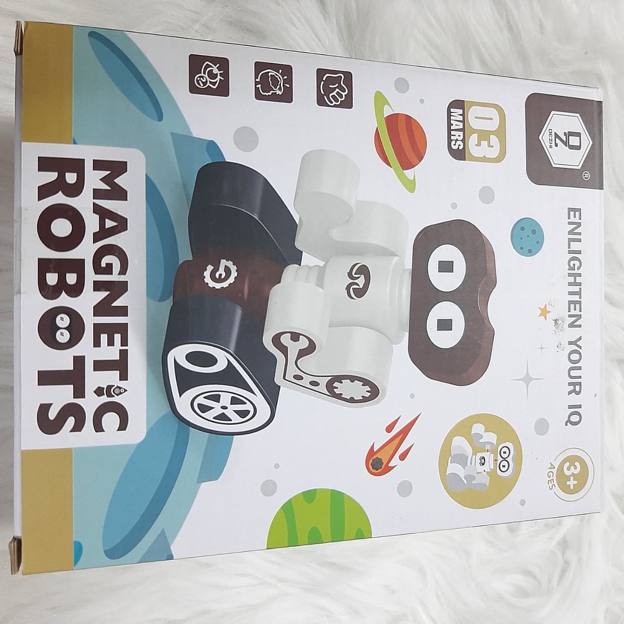 Trò chơi lắp ráp, xếp hình từ tính - Robot Phi Hành Gia, khám phá vũ trụ