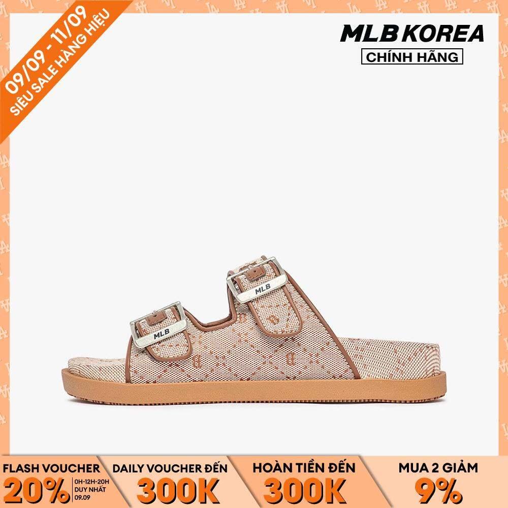 MLB - Dép quai ngang unisex Jacquard Diamond Monogram 3ALPCTM33-43BGS