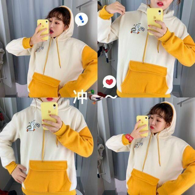 ÁO KHOÁC HOODIE FORM RỘNG VẢI NỈ CỰC XINH