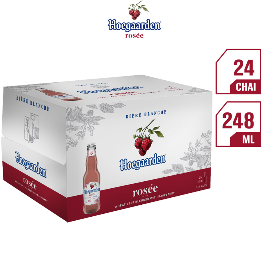 Thùng 24 Chai Bia Hoegaarden Rosée